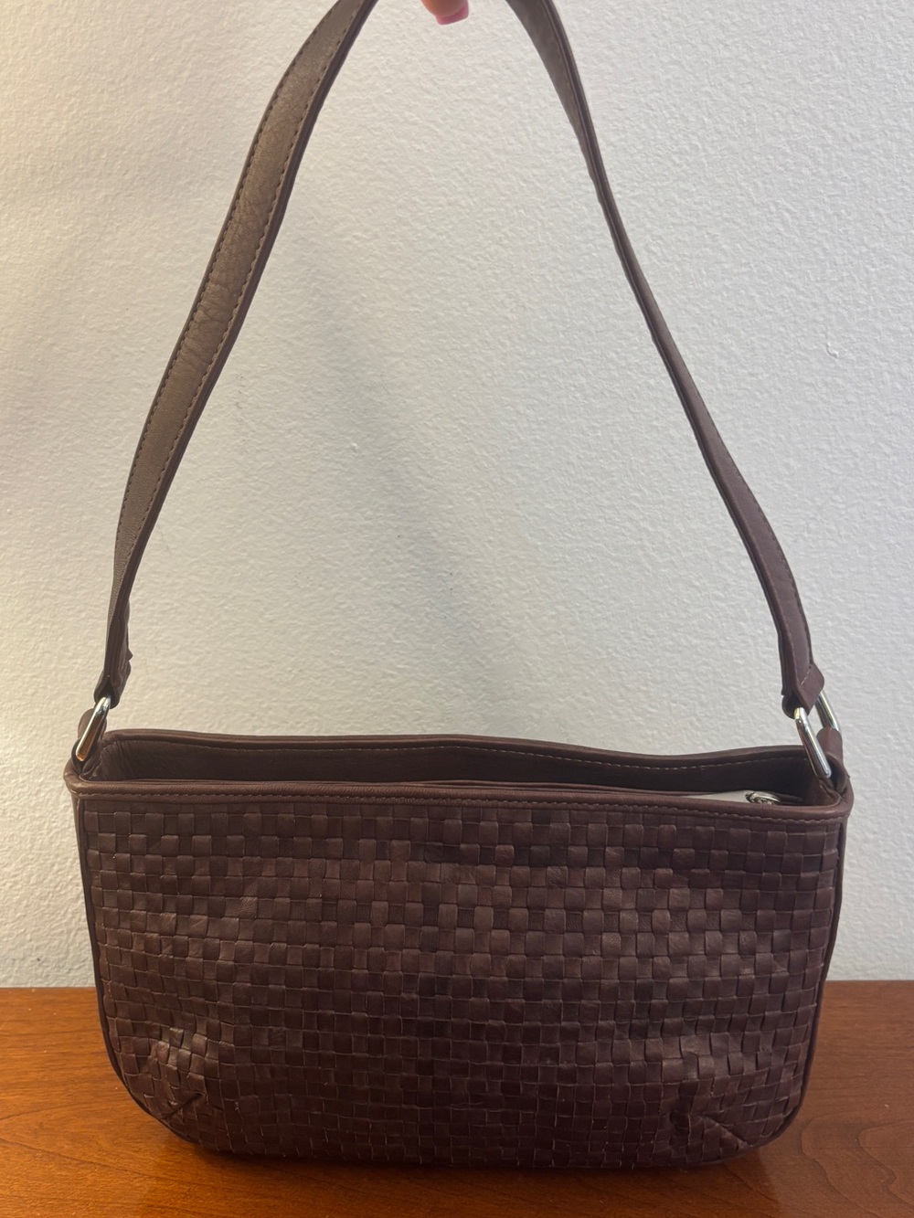 Bags by Pinky Genuine Leather Woven Shoulder Bag Bundle - Tan + Brown - Picture 9 of 16